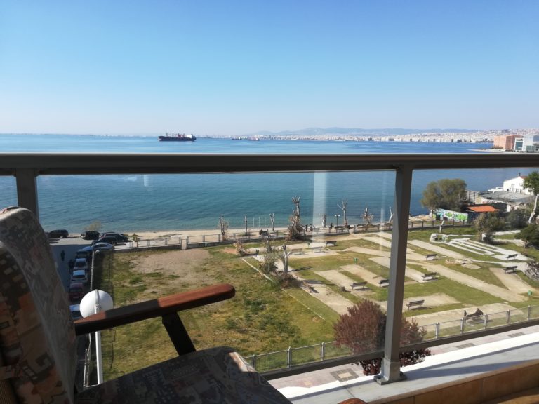 TheCruiseFlat, seafront apartment, Thessaloniki. The view
